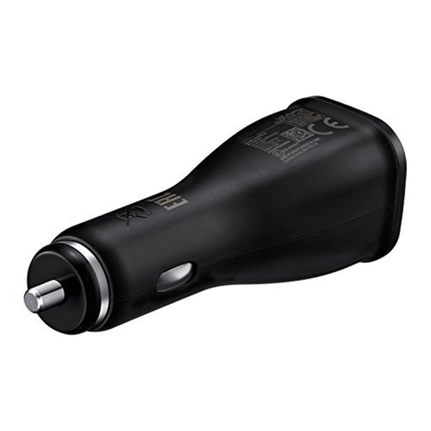 Black Dual USB Fast Car Charger (USB-C + USB-A Ports) + USB-C to USB-C Cable and USB-A to USB-C Charging Cord