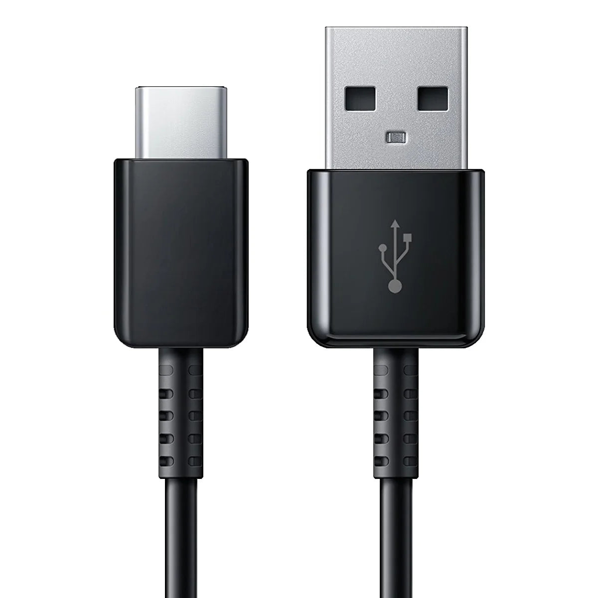 Black Dual USB Fast Car Charger (USB-C + USB-A Ports) + USB-C to USB-C Cable and USB-A to USB-C Charging Cord