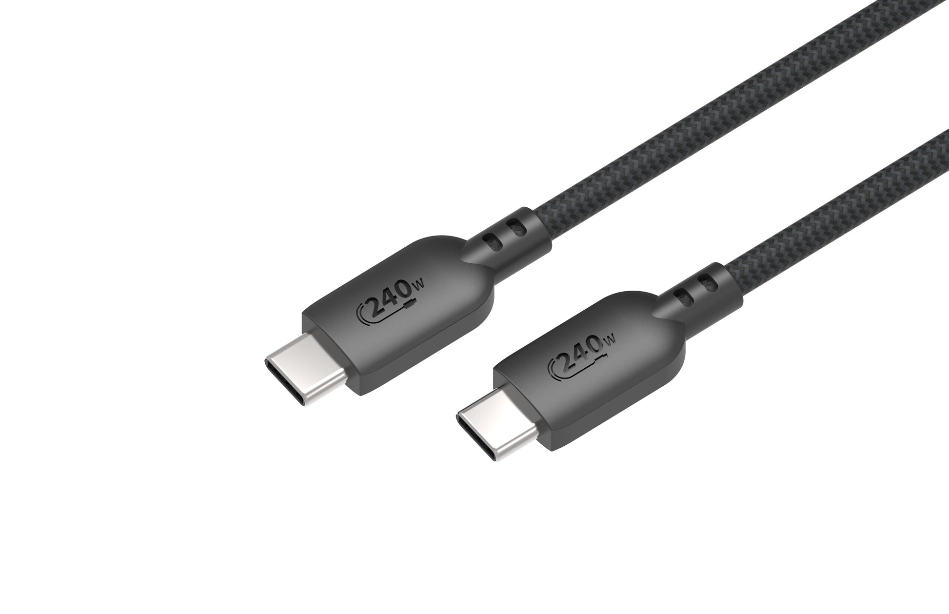 Black 6' USB-C to USB-C Cable 240W