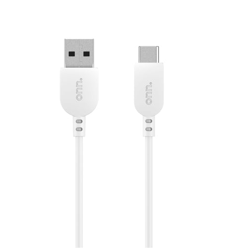 3' USB to USB-C Charging Cable, White