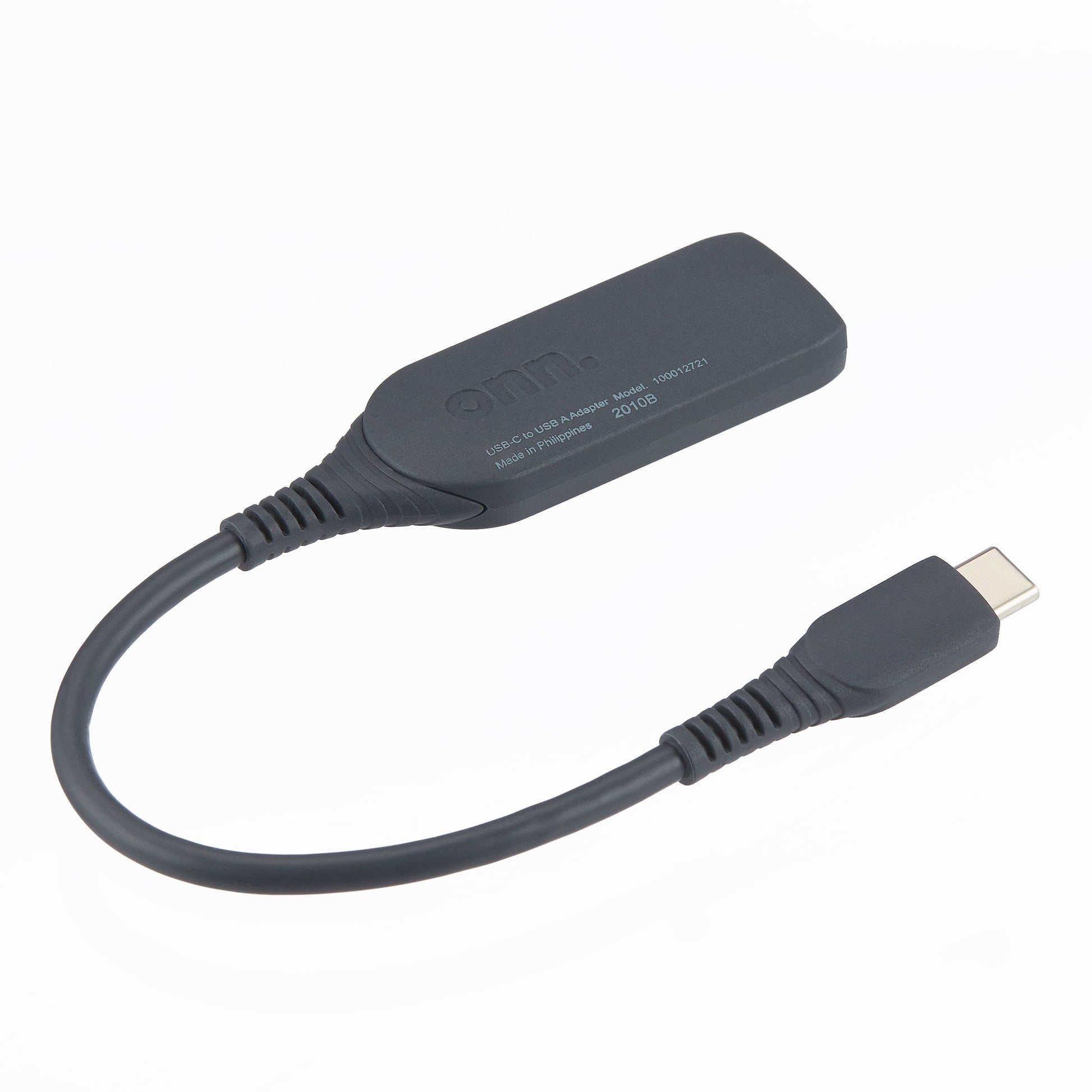 Black USB-C to USB Female Adapter, 4"
